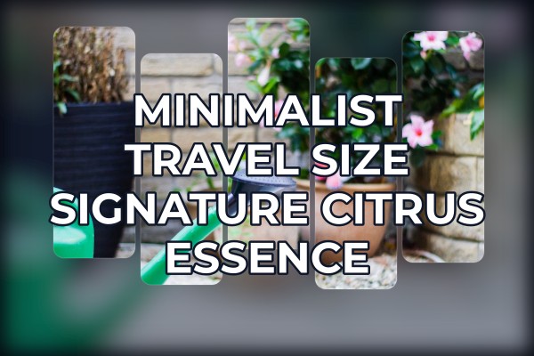 minimalist travel size signature citrus essence